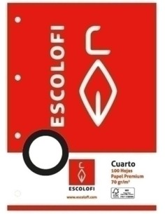 Recambio fº 4 taladros 100h 70g pauta montessori 35 con margen